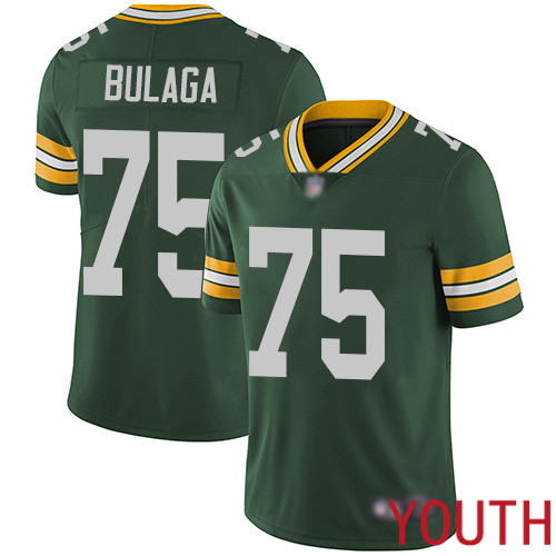 Green Bay Packers Limited Green Youth #75 Bulaga Bryan Home Jersey Nike NFL Vapor Untouchable->youth nfl jersey->Youth Jersey